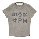 45R/45rpm 未使用品 WEB限定 ONEONE 宝物のチビTシャツ（トップ) 定価10450円 半袖Ｔシャツ カットソー 26SS 杢グレー レディース フォーティーファイブアールピーエム【中古】6-0811S♪
