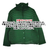 me ISSEY MIYAKE チェックプリントプリーツ MI31FO262 ジャケット グリーン ブラック レディース ミー イッセイミヤケ【中古】6-0930M∞