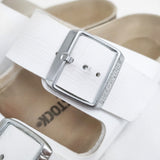 BIRKENSTOCK ARIZONA アリゾナ サイズ38 ナロー幅 サンダル ホワイト レディース ビルケンシュトック【中古】6-0815S◎
