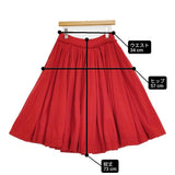 tricot COMME des GARCONS ウール フレアロングスカート サイズS TR-S019 スカート AD2016 レッド レディース トリココムデギャルソン【中古】6-0925T♪