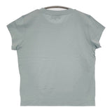 MARGARET HOWELL PLAIN COTTON JERSEY TOP 578-6168201 定価16500円 コットン 半袖Ｔシャツ カットソー 26SS ターコイズ ブルーグレー レディース マーガレットハウエル【中古】6-0814S♪