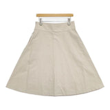 MARGARET HOWELL COTTON LINEN TWILL SKIRT 定価35200円 578-6132008 ロングスカート ベージュ レディース マーガレットハウエル【中古】6-1003M∞