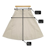 MARGARET HOWELL COTTON LINEN TWILL SKIRT 定価35200円 578-6132008 ロングスカート ベージュ レディース マーガレットハウエル【中古】6-1003M∞