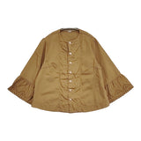 45R/45rpm モンプチチノのレフアブラウス 定価53900円 レース カットワーク ブラウス シャツ 24SS キャメル ブラウン レディース フォーティーファイブアールピーエム【中古】6-0901M♪