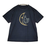 45R/45rpm 墨絵de フクロウ908オーシャンTシャツ サイズ1 半袖Ｔシャツ カットソー インディゴ ネイビー レディース フォーティーファイブアールピーエム【中古】6-0814S♪