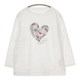 Ami by LF アミバイリンクフロー シンボリックスムースプルオーバー 定価14300円 サイズL 長袖Ｔシャツ カットソー ロンＴ ホワイト レディース【中古】6-1003M∞