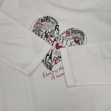 Ami by LF アミバイリンクフロー シンボリックスムースプルオーバー 定価14300円 サイズL 長袖Ｔシャツ カットソー ロンＴ ホワイト レディース【中古】6-1003M∞