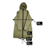 YAECA LIKE WEAR M-51パーカ 定価68200円 23502 コットン サイズ34 コート カーキ OLIVE レディース ヤエカ【中古】6-0930M∞