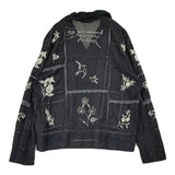 TODAYFUL Embroidery Patchwork Shirts 定価24200円 刺繍 パッチワーク 開襟 オープンカラー 長袖シャツ ブラック レディース トゥデイフル【中古】6-0814M♪