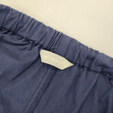 homspun 251-3372A 25SS バルキーシーチング薄手 ギャザーパンツ 定価24200円 サイズF パンツ ブルー レディース ホームスパン【中古】6-1003G∞