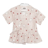 miffy 未使用品 花柄 いちご 甚平 2点セット 子供服 キッズ サイズ90cm/100cm ワンピース ブルー ホワイト ピンク レディース ミッフィー【中古】6-0905S◎
