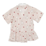 miffy 未使用品 花柄 いちご 甚平 2点セット 子供服 キッズ サイズ90cm/100cm ワンピース ブルー ホワイト ピンク レディース ミッフィー【中古】6-0905S◎