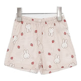 miffy 未使用品 花柄 いちご 甚平 2点セット 子供服 キッズ サイズ90cm/100cm ワンピース ブルー ホワイト ピンク レディース ミッフィー【中古】6-0905S◎