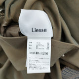 Liesse REVERSIBLE OVERCOAT 3 定価85800円 大草直子コラボ ガンクラブチェック リバーシブル コート 25AW カーキ レディース リエス【中古】6-0925T♪