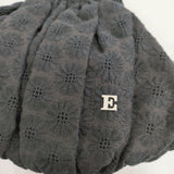 ebagos アム・チク・クチガネ・デイジー 定価59400円 がま口 ハンドバッグ ブラック レディース エバゴス【中古】6-0815G◎