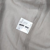 evam eva コットンシルク シャーリング プルオーバー ブラウス 定価26400円 E231T095 ブラウス シャツ 23SS グレージュ レディース エヴァムエヴァ【中古】6-0930M∞