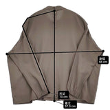 evam eva シャーリングプルオーバー ブラウス 定価28600円 E233T085 ブラウス シャツ 23AW グレー レディース エヴァムエヴァ【中古】6-0930M∞