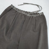 UNITED ARROWS サテン ウエスト イージー パンツ ウォッシャブル 定価21890円 サイズ38 パンツ 25AW ブラウン レディース ユナイテッドアローズ【中古】6-0930G∞