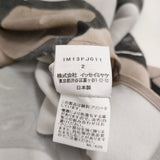 ISSEY MIYAKE STONE 墨流し IM13FJ011 ドルマンスリーブ 長袖シャツ 21AW ベージュ グレー レディース イッセイミヤケ【中古】6-0821M♪