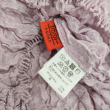 Haat ISSEY MIYAKE KUMO SHIBORI 蜘蛛絞り シアー HA11KJ330 サイズ2 リネン混 カットソー ラベンダー レディース ハートイッセイミヤケ【中古】6-0821M♪