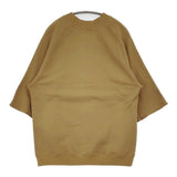 ES:S エス 新品 CUT-OFF SLEEVE SWEAT SHIRT サイズM 定価26400円 日本製 カットオフ スウェット 24SS ベージュ レディース【中古】6-0818M♪