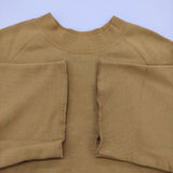 ES:S エス 新品 CUT-OFF SLEEVE SWEAT SHIRT サイズM 定価26400円 日本製 カットオフ スウェット 24SS ベージュ レディース【中古】6-0818M♪