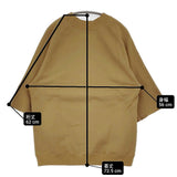 ES:S エス 新品 CUT-OFF SLEEVE SWEAT SHIRT サイズM 定価26400円 日本製 カットオフ スウェット 24SS ベージュ レディース【中古】6-0818M♪