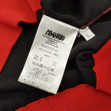 MAGLIANO 新品 CHE GUE SWEATER サイズL 定価138600円 R58302282 コットン セーター ニット レッド ブラック メンズ マリアーノ【中古】6-0818M♪