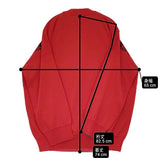 MAGLIANO 新品 CHE GUE SWEATER サイズL 定価138600円 R58302282 コットン セーター ニット レッド ブラック メンズ マリアーノ【中古】6-0818M♪
