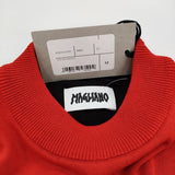 MAGLIANO 新品 CHE GUE SWEATER サイズM 定価138600円 R58302282 コットン セーター ニット レッド ブラック メンズ マリアーノ【中古】6-0818M♪