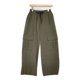 TRENT 新品 CARGO PANTS 定価32450円 812899140923 ナイロン混 イージー カーゴパンツ カーキ レディース トラント【中古】6-0818G♪#