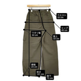 TRENT 新品 CARGO PANTS 定価32450円 812899140923 ナイロン混 イージー カーゴパンツ カーキ レディース トラント【中古】6-0818G♪#