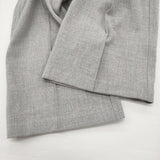 TRENT 新品 center seam pants サイズ1 定価23100円 812899120122 イージーワイドスラックス パンツ ライトグレー レディース トラント【中古】6-0818T♪