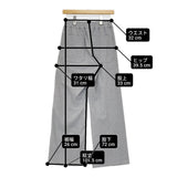 TRENT 新品 center seam pants サイズ1 定価23100円 812899120122 イージーワイドスラックス パンツ ライトグレー レディース トラント【中古】6-0818T♪