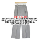 TRENT 新品 center seam pants サイズ1 定価23100円 812899120122 イージーワイドスラックス パンツ ライトグレー レディース トラント【中古】6-0818T♪