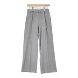 TRENT 新品 center seam pants サイズ2 定価23100円 812899120122 イージーワイドスラックス パンツ ライトグレー レディース トラント【中古】6-0818T♪#