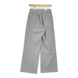 TRENT 新品 center seam pants サイズ2 定価23100円 812899120122 イージーワイドスラックス パンツ ライトグレー レディース トラント【中古】6-0818T♪#
