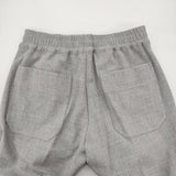 TRENT 新品 center seam pants サイズ2 定価23100円 812899120122 イージーワイドスラックス パンツ ライトグレー レディース トラント【中古】6-0818T♪#