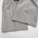 TRENT 新品 center seam pants サイズ2 定価23100円 812899120122 イージーワイドスラックス パンツ ライトグレー レディース トラント【中古】6-0818T♪#