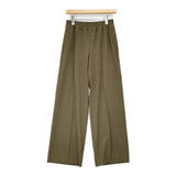 TRENT 新品 CENTER SEAM EASY PANTS サイズ2 定価22000円 812899090122 イージーワイド パンツ カーキ レディース トラント【中古】6-0818G♪