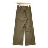TRENT 新品 CENTER SEAM EASY PANTS サイズ2 定価22000円 812899090122 イージーワイド パンツ カーキ レディース トラント【中古】6-0818G♪