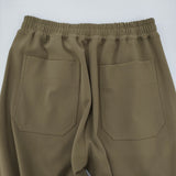 TRENT 新品 CENTER SEAM EASY PANTS サイズ2 定価22000円 812899090122 イージーワイド パンツ カーキ レディース トラント【中古】6-0818G♪
