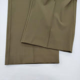 TRENT 新品 CENTER SEAM EASY PANTS サイズ2 定価22000円 812899090122 イージーワイド パンツ カーキ レディース トラント【中古】6-0818G♪