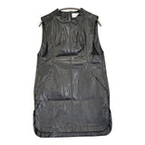 Mame Kurogouchi 新品 Coated Cotton Gabardine Shirt Vest 定価88000円 サイズ1 ベスト 24SS ブラック レディース マメクロゴウチ【中古】6-0818M♪