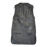 Mame Kurogouchi 新品 Coated Cotton Gabardine Shirt Vest 定価88000円 サイズ1 ベスト 24SS ブラック レディース マメクロゴウチ【中古】6-0818M♪