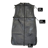 Mame Kurogouchi 新品 Coated Cotton Gabardine Shirt Vest 定価88000円 サイズ1 ベスト 24SS ブラック レディース マメクロゴウチ【中古】6-0818M♪