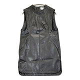 Mame Kurogouchi 新品 Coated Cotton Gabardine Shirt Vest 定価88000円 サイズ2 ベスト 24SS ブラック レディース マメクロゴウチ【中古】6-0818M♪