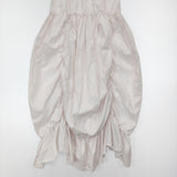 HOUGA ホウガ 新品 club jumper skirt クラブジャンパースカート 定価37400円 ストライプ ワンピース 24SS ホワイト レッド レディース【中古】6-0818G♪#
