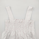 HOUGA ホウガ 新品 club jumper skirt クラブジャンパースカート 定価37400円 ストライプ ワンピース 24SS ホワイト レッド レディース【中古】6-0818G♪#