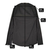 GURTWEIN ガーウィン deep V-neck slim-fit tailored shirt サイズS/36 切替 2411-0507 長袖シャツ 24SS ブラック ホワイト レディース【中古】6-0818M♪#